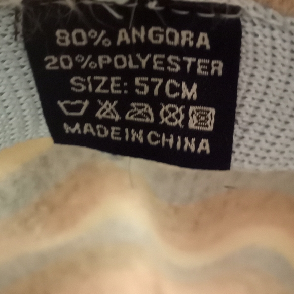 Pastel Striped Angora Bucket Hat - Picture 10 of 13